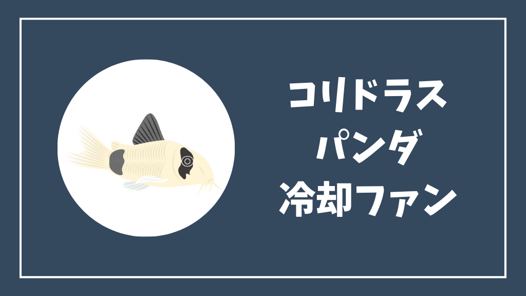 コリドラスパンダ水槽におすすめの冷却ファン